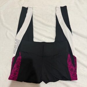 PINK Victoria's Secret Black and Pink Athletic Leggings